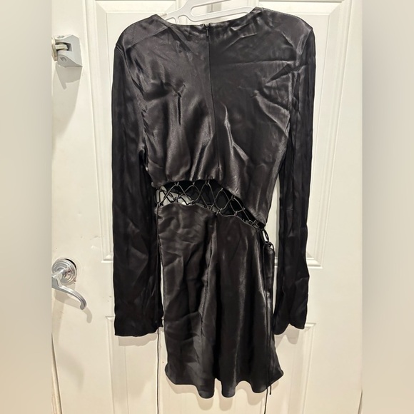 SHONA JOY
ARIENZO ASYMMETRICAL LACE UP MINI DRESS - BLACK sz 8 - Picture 5 of 8
